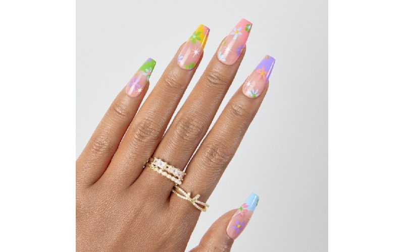 Pastel Mismatched Spring Press-On Nails