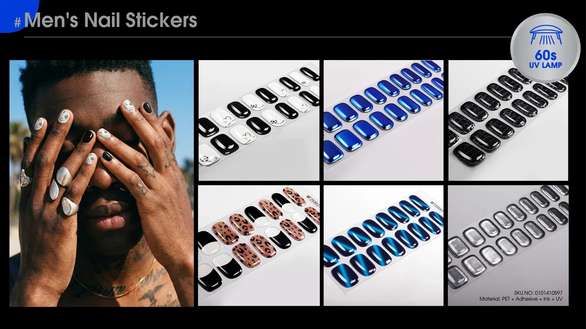 St Future Urban Edge Men's Press-On Nails