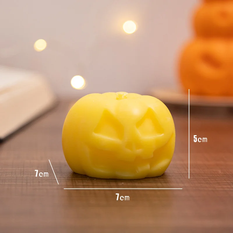 Bougie citrouille d'Halloween
