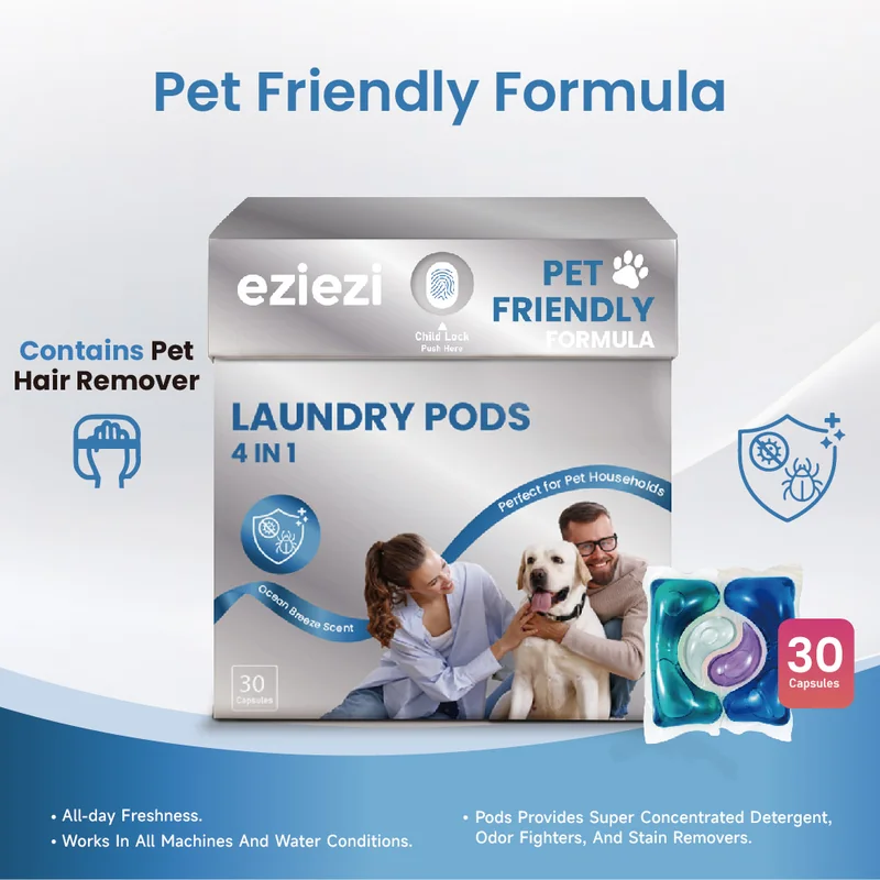 St Future 4 IN 1 LAUNDRY PODSPet Friendly Formula Contains Pet  Hair Remover  30 Capsules industrial quotation OEM / ODM