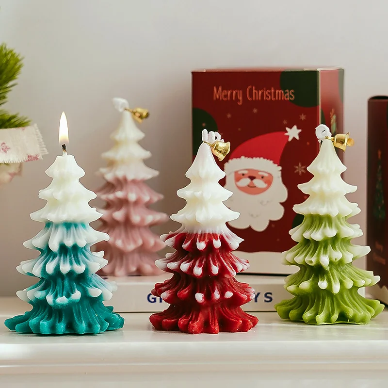 Christmas tree shape candle