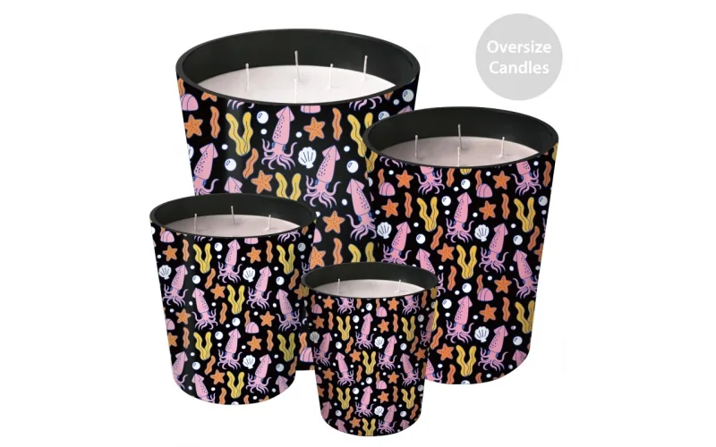 ST FUTURE Oceanic Watercolor Oversize Candles Luxurious scented candles ccsupplier manufacturer
