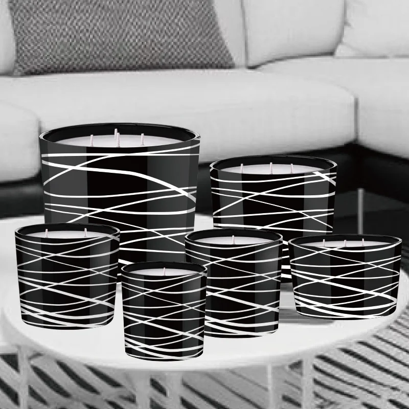ST FUTURE Geometric Pulse Aroma Candle - Rhythmic Cedarwood & Vanilla Vibration, industrial ccsupplier