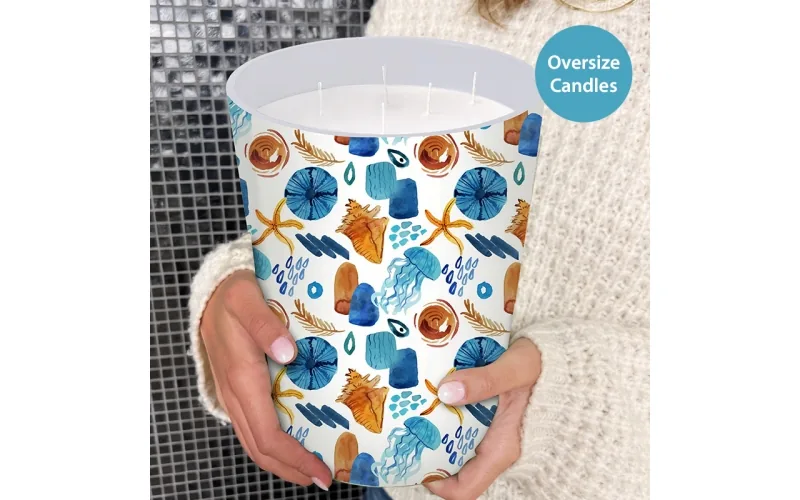 ST FUTURE Oceanic Watercolor Oversize Candles Luxurious scented candles ccsupplier manufacturer