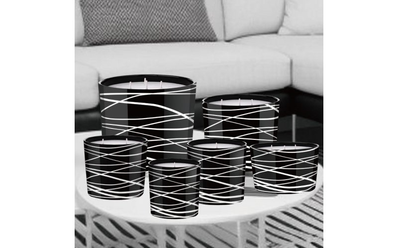 ST FUTURE Geometric Pulse Aroma Candle - Rhythmic Cedarwood & Vanilla Vibration, industrial ccsupplier
