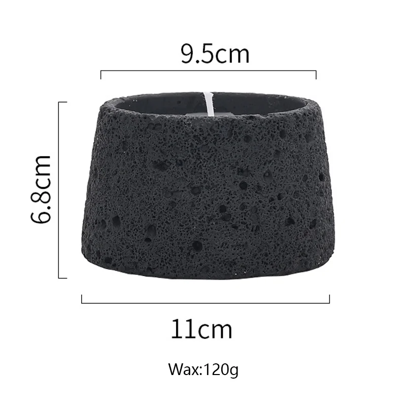 Concreto jar candles