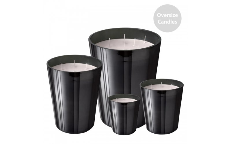 ST FUTURE Gothic Black Metallic Giant Candles: Refined Darkness for Luxe Interiors distributor  industrial