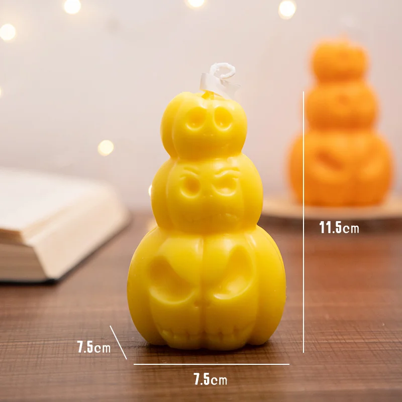 Bougie citrouille d'Halloween