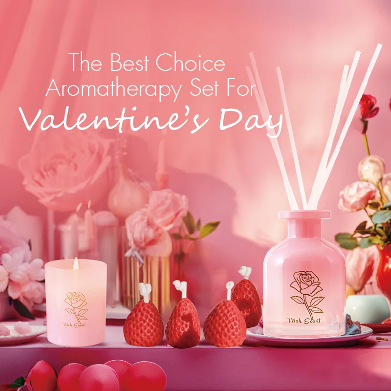 St Future the best choice aromatherapy set for valentine's day  candle diffuser