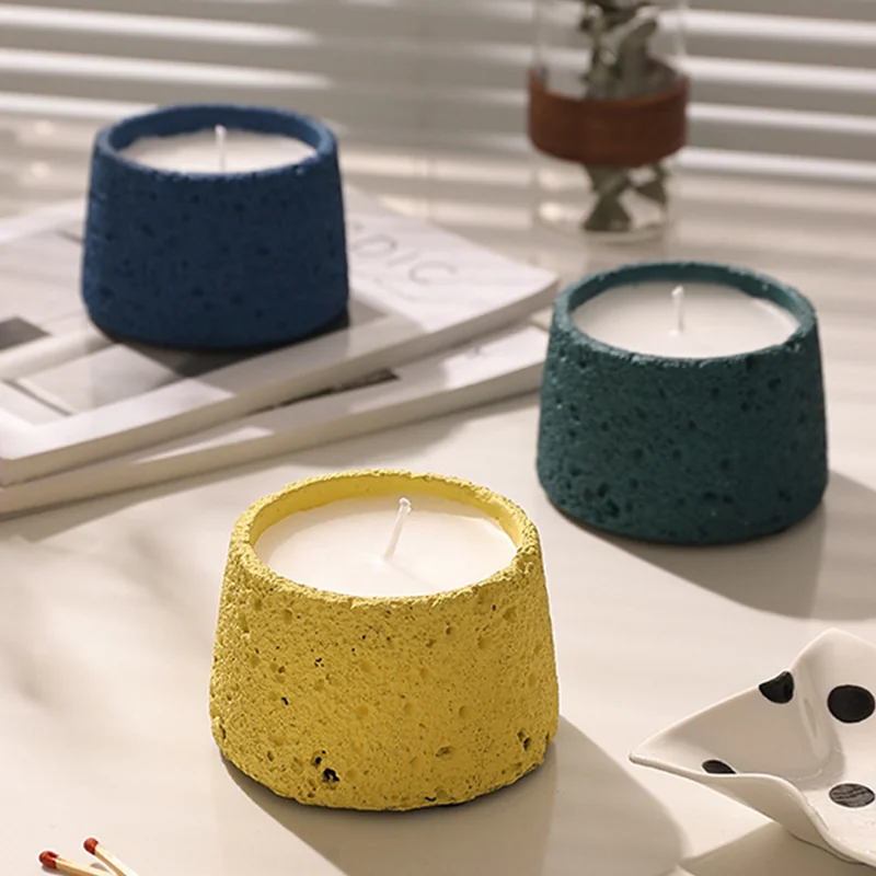 Concreto jar candles