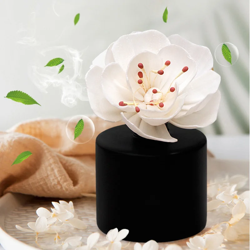 Flower reed diffuser set