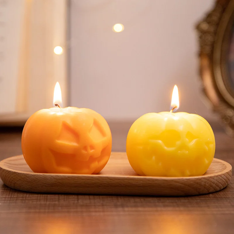 Bougie citrouille d'Halloween