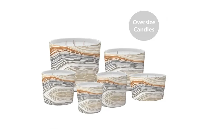 ST FUTURE Geometric Pulse Aroma Candle - Rhythmic Cedarwood & Vanilla Vibration, industrial ccsupplier