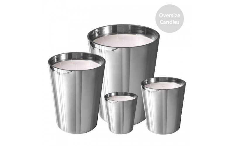 ST FUTURE Polished Silver Oversize Candles: Modern Minimalist Accents for Elevated Spaces distributor  industrial