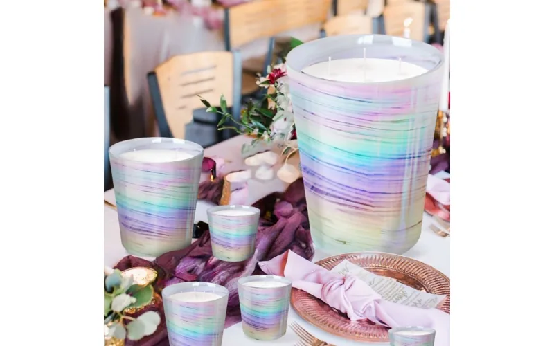 St Future Iridescent Oversize Candle Set manufacturer OEM / ODM