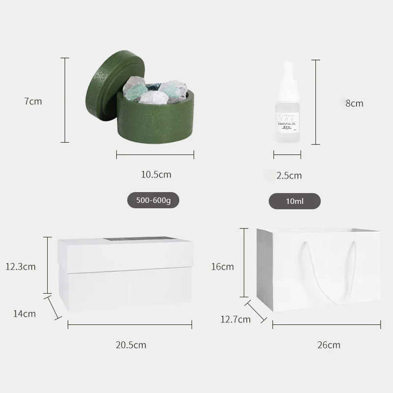 Crystal aromatherapy diffuser set