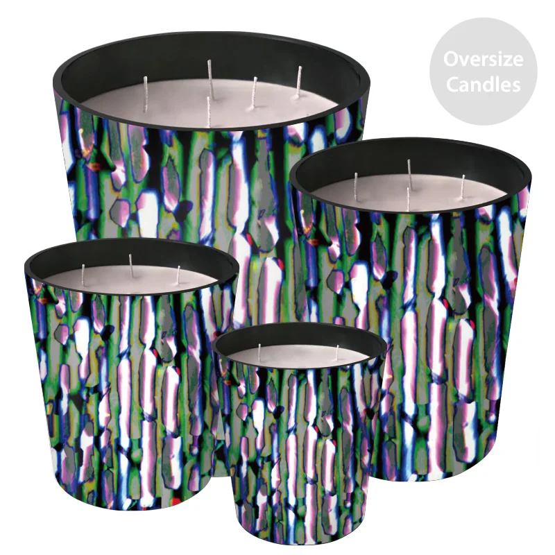 ST FUTURE Optical Art Patterned Candle Holders Luxurious scented candles ccsupplier manufacturer