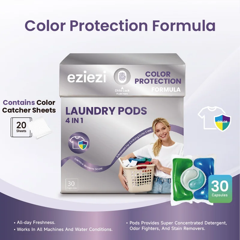 St Future 4 IN 1 LAUNDRY PODS Color Protection Formula 30 Capsules industrial 30 Capsules quotation OEM / ODM