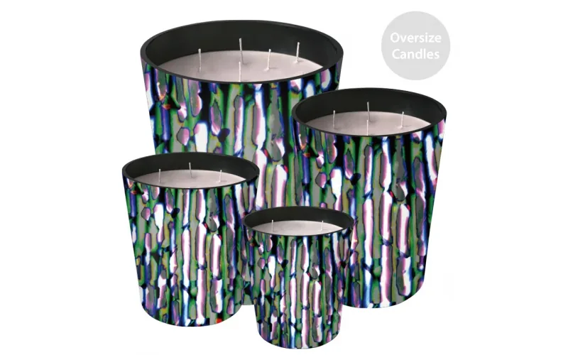 ST FUTURE Neon Gradient Abstract Candle Vessels - Bulk Modern Decor Solutions Luxurious scented candles ccsupplier manufacturer