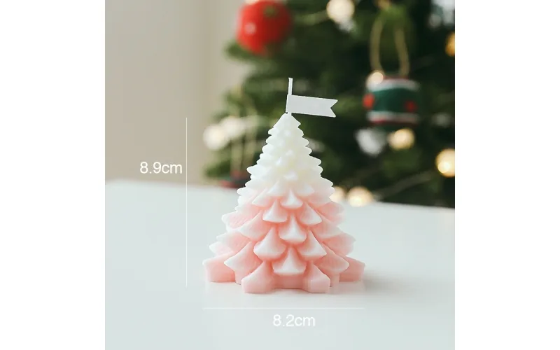 Christmas tree shape candle