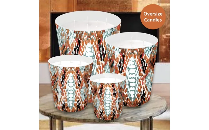ST FUTURE Neon Gradient Abstract Candle Vessels - Bulk Modern Decor Solutions Luxurious scented candles ccsupplier manufacturer