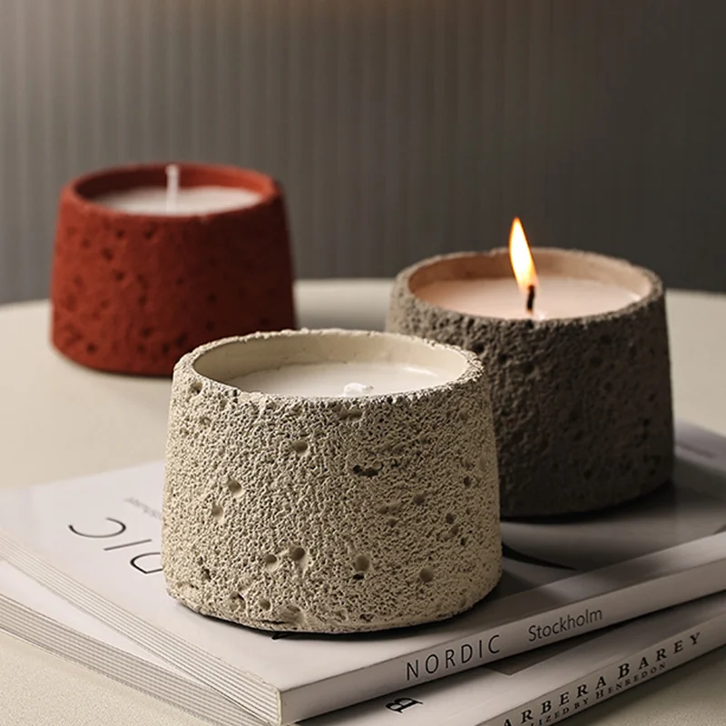 Concreto jar candles