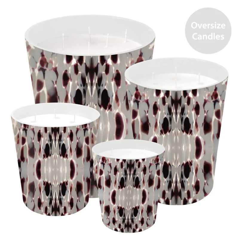ST FUTURE Optical Art Patterned Candle Holders Luxurious scented candles ccsupplier manufacturer
