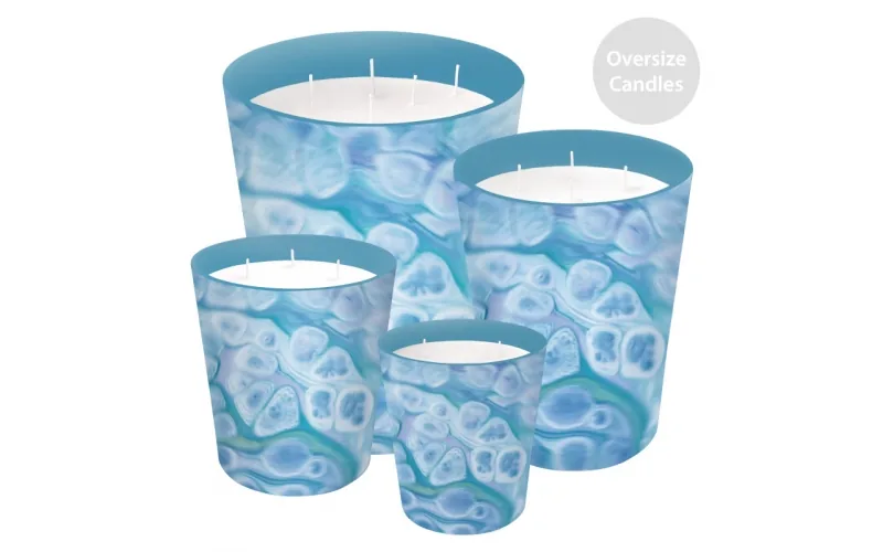 ST FUTURE Neon Gradient Abstract Candle Vessels - Bulk Modern Decor Solutions Luxurious scented candles ccsupplier manufacturer
