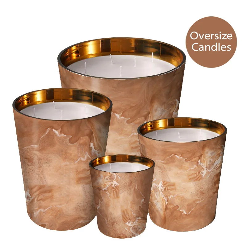 ST FUTURE, Bougies surdimensionnées, Récipient parfumé Premium Sahara Gold - Bougie extra-large Dune Drift, production du fournisseur