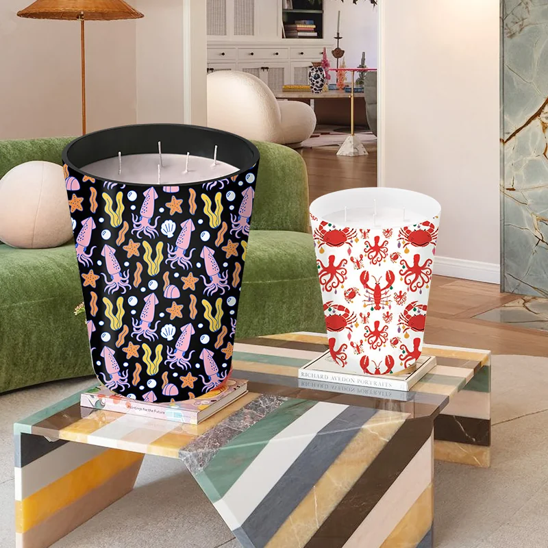 ST FUTURE, Oversize Candles , Oasis in Flame - Extra-Large Botanical Candles for Summer Serenity