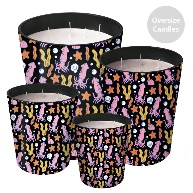 ST FUTURE, Oversize Candles , Oasis in Flame - Extra-Large Botanical Candles for Summer Serenity