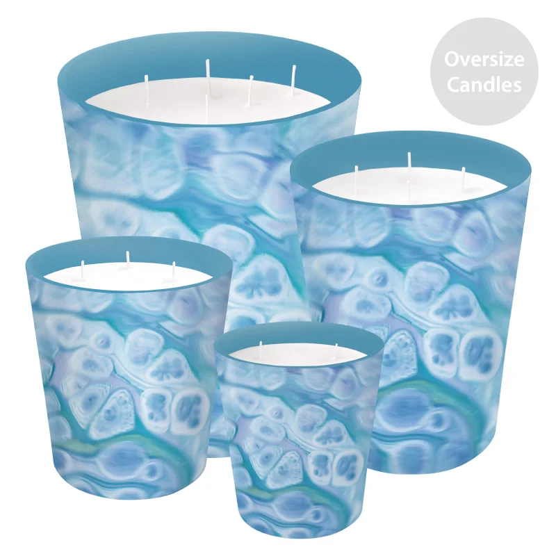 ST FUTURE Optical Art Patterned Candle Holders Luxurious scented candles ccsupplier manufacturer