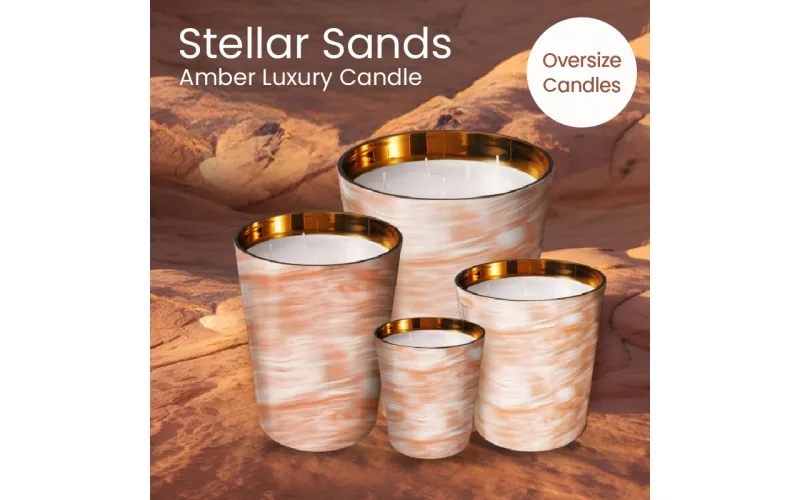 ST FUTURE, production, Amber Dunes Elite Scent Vessel - Golden Horizon XXL Candle quotation OEM / ODM