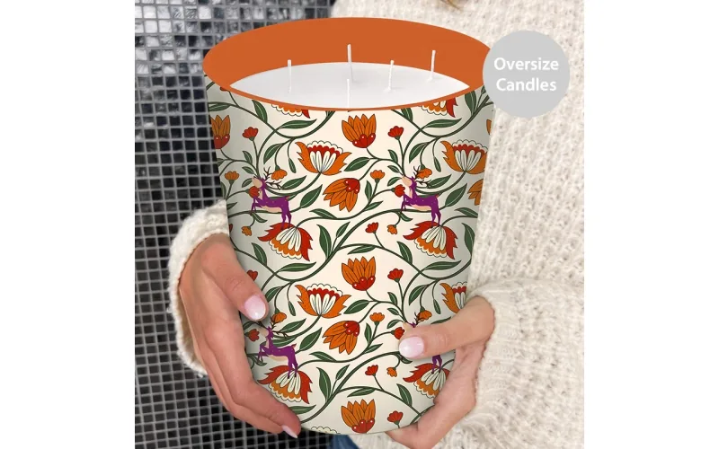 St Future Oversize Floral Candles: Add a Burst of Bohemian Charm to Your Home Luxurious scented candles production manufacturer