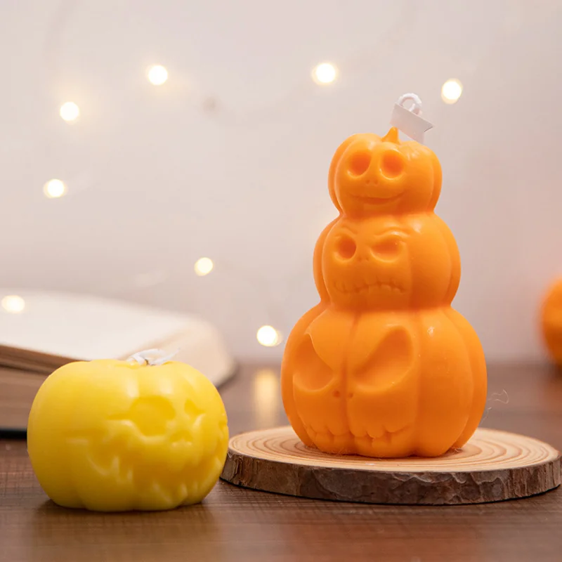Bougie citrouille d'Halloween