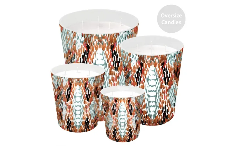 ST FUTURE Neon Gradient Abstract Candle Vessels - Bulk Modern Decor Solutions Luxurious scented candles ccsupplier manufacturer