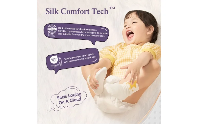 St Future Dryper Luxury Couture Baby Diapers Size 1 (2–5kg), 30 Count – Ultra Dry & Leak Protection, Hypoallergenic, Vegan, OEKO-TEX Certified, Day & Night Comfort production industrial FSC