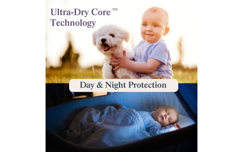 St Future Dryper Luxury Couture Baby Diapers Size 6 (16kg+), 18 Count – Ultra Dry & Leak Protection, Hypoallergenic, Vegan, OEKO-TEX Certified, Day & Night Comfort production industrial FSC