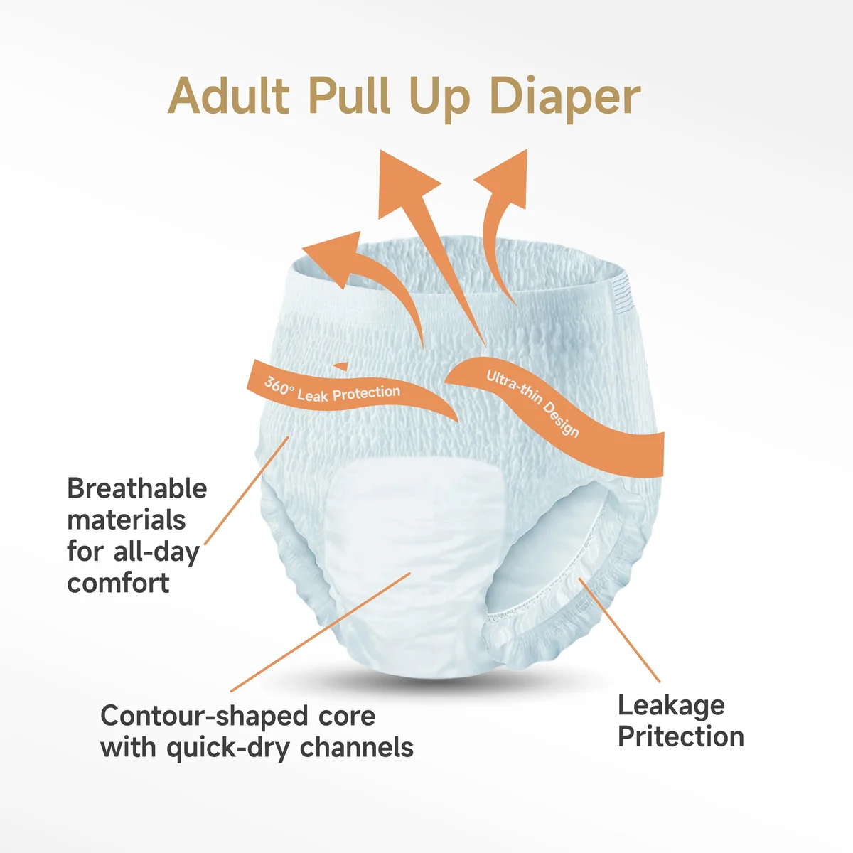 St Future Adult Pull Up Diaper industrial quotation OEM / ODM