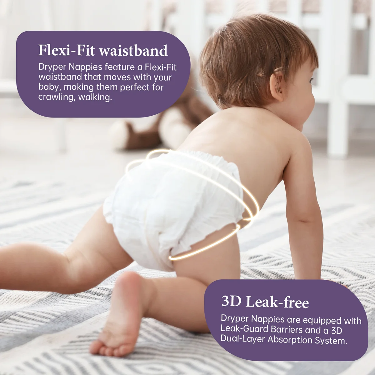 St Future Dryper Luxury Couture Baby Diapers Size 3 (7–13kg), 25 Count – Ultra Dry & Leak Protection, Hypoallergenic, Vegan, OEKO-TEX Certified, Day & Night Comfort production industrial FSC