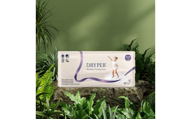St Future Dryper Premium Training Pants 3T/4T (13–18kg), 42 Count – Ultra Dry & Leak Protection, Hypoallergenic, Vegan, OEKO-TEX Certified, Day & Night Comfort production industrial