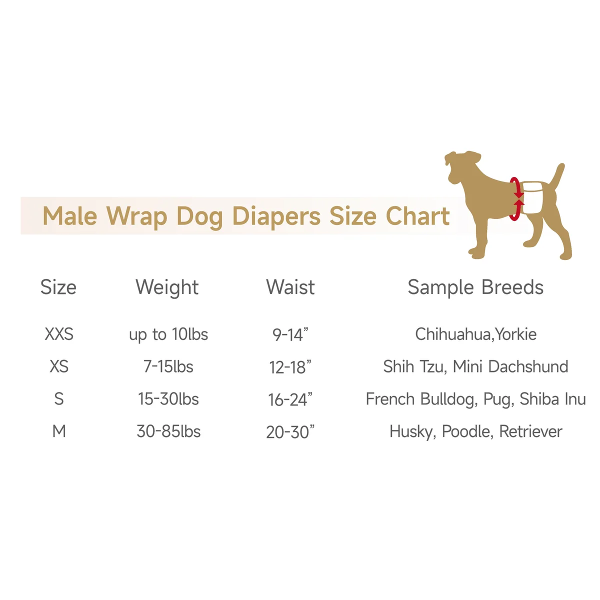 St Future Male Wrap Dog Diapers best dog diapers for male andfemale dogs male dog diapers for marking and incontinencebreathable and absorbent dog diapers industrial quotation OEM/ ODM