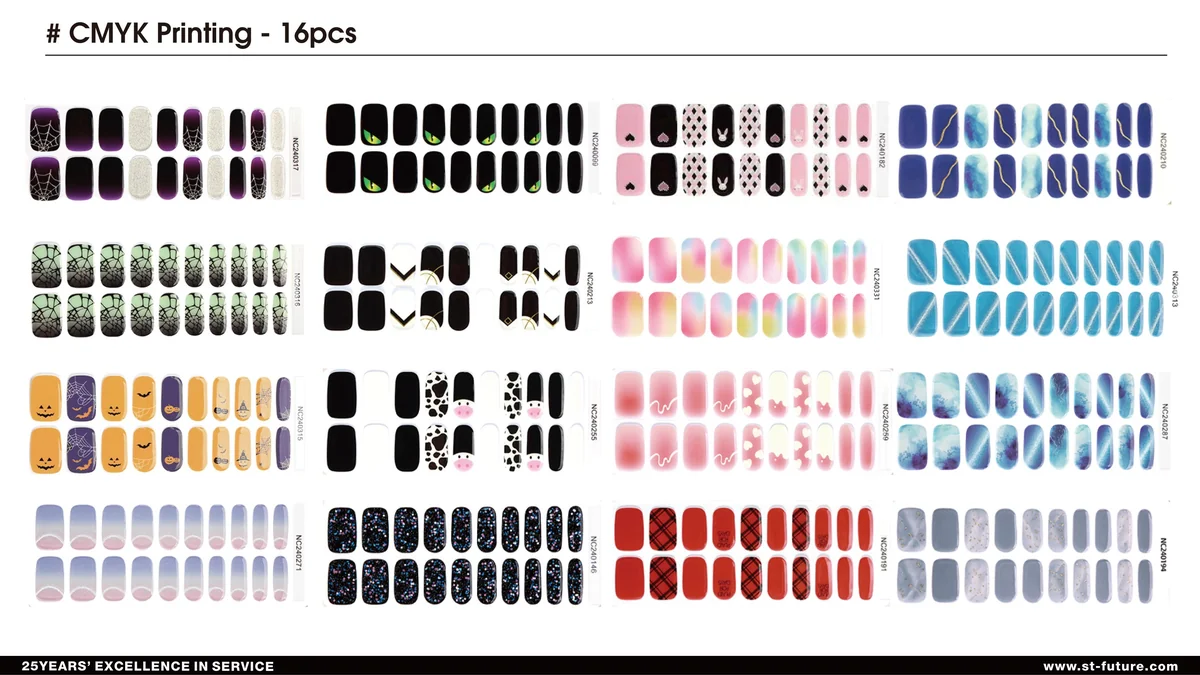 St Future Semi-Cured Gel NAIL Strips industrial