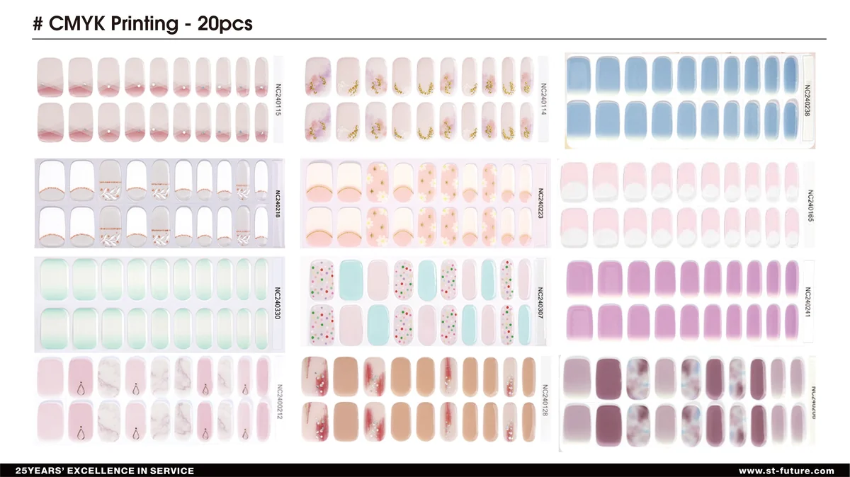 St Future Semi-Cured Gel NAIL Strips industrial