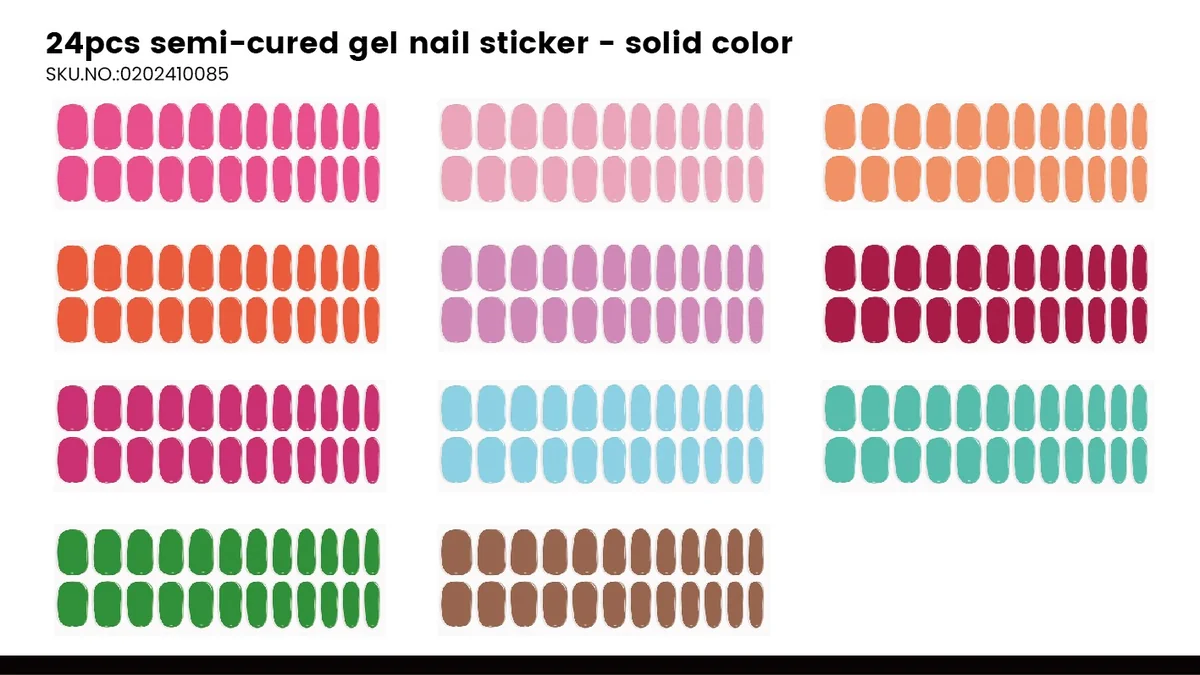 St Future semi-cured gel nail sticker products FSC