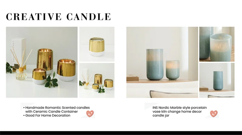 St Future Creative candle Custom Glass Candle Holders