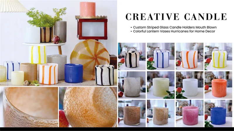 St Future Creative candle Custom Glass Candle Holders