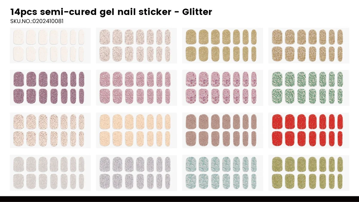 St Future semi-cured gel nail sticker products FSC