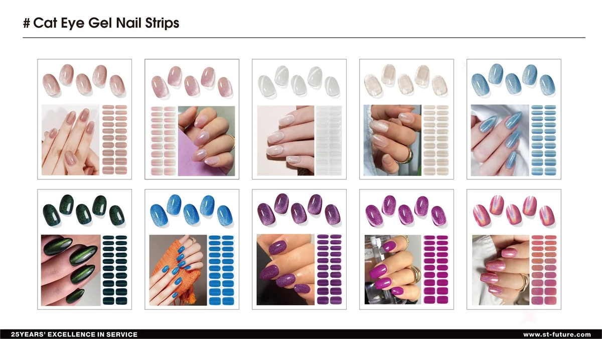 St Future Semi-Cured Gel NAIL Strips industrial