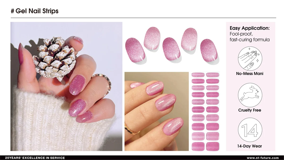 St Future Semi-Cured Gel NAIL Strips industrial
